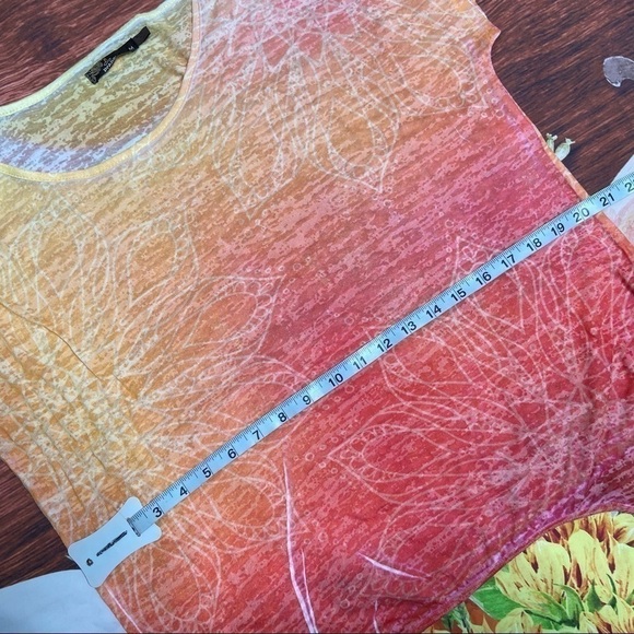 PRANA - Burnout Top With Tie Detail Medium - Picture 6 of 7